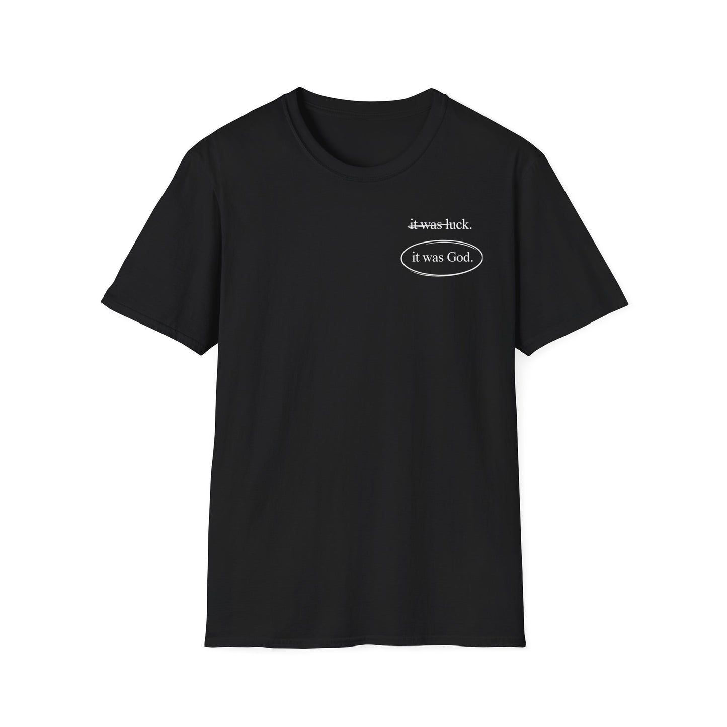 IT WAS GOD BLACK TEE