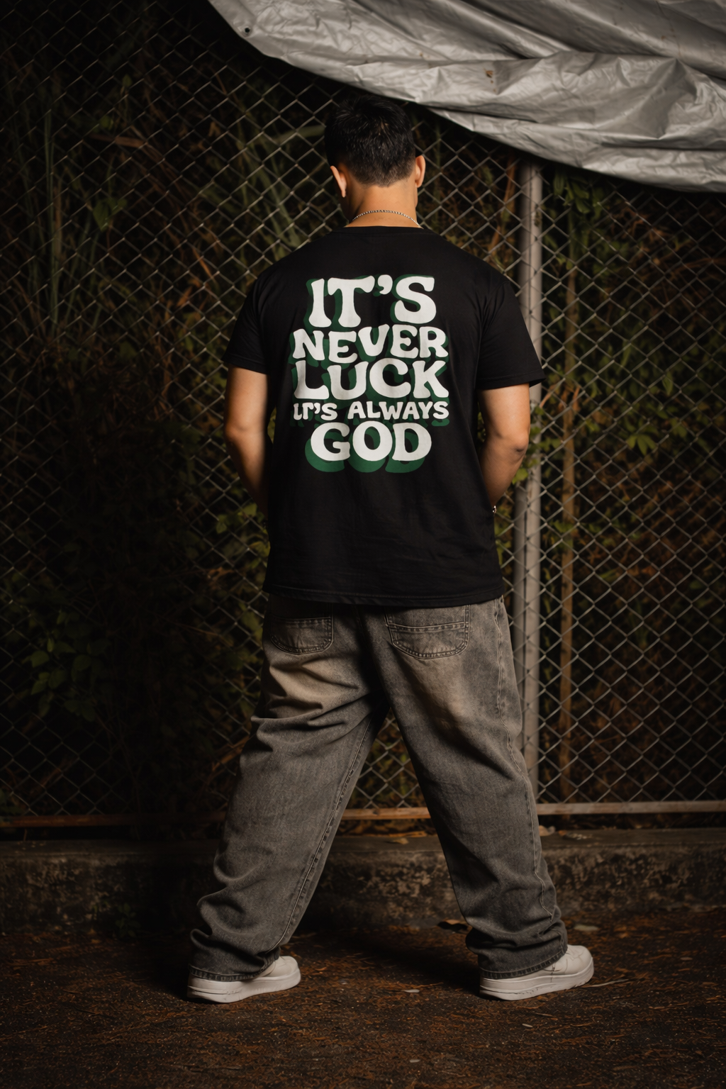 IT WAS GOD BLACK TEE